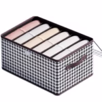 Cutie Depozitare, Flippy, Capac Transparent, Model In Carouri, Model Mic, Maro - imagine 9