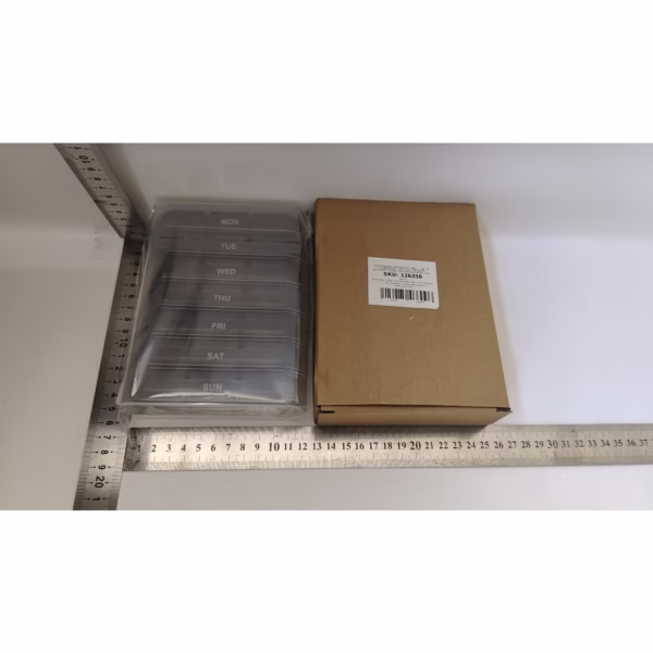 Cutie Depozitare Medicamente, Flippy, 7 Zile, 21 Compartimente, Cutie Suport, Recipiente Detasabile, Portabila, Compartimente Negre, Cutie Transparenta, 15.6x12 cm - imagine 8