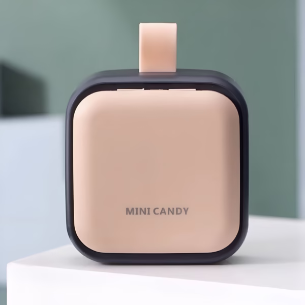 Cutie Depozitare Medicamente Mini, Flippy, 4 Compartimente, Inchidere Etans, Portabila, Patrat, Roz-Negru, PP, 7.5x7.5x3 cm - imagine 3