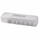 Cutie Organizatoare pentru Cabluri, Flippy, din Plastic, 28 x 9 x 6 cm, Alb - imagine 4