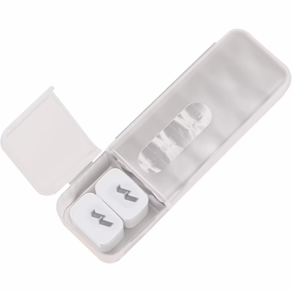 Cutie Organizatoare pentru Cabluri, Flippy, din Plastic, 28 x 9 x 6 cm, Alb - imagine 6