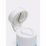 Cutie Pastile Multifunctionala, Flippy, 4 in 1, Pahar Apa, Taiere, Sfaramare, Depozitare, Compact, ABS cu Lama din Inox, Alb/Albastru, 8.7x6.2x4.1 cm - imagine 5
