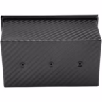 Tava pentru Paine, Flippy, din Otel Carbon, 450 g, cu Capac, Antiaderenta, 21 x 11 x 11.5 cm, Negru - imagine 4