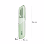 Cutit de Fructe Multifunctional, Flippy, Razatoare, Curatator Fructe-Legume, Deschizator de Sticle, 18.1x3.8x2cm, Verde - imagine 6