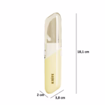 Cutit de Fructe Multifunctional, Flippy, Razatoare, Curatator Fructe-Legume, Deschizator de Sticle, 18.1x3.8x2cm, Galben - imagine 7