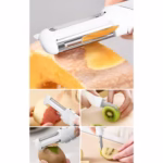 Cutit de Fructe Multifunctional, Flippy, Razatoare, Curatator Fructe-Legume, Deschizator de Sticle, 18.1x3.8x2cm, Alb - imagine 6
