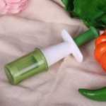 Cutit Feliator pentru Legume si Fructe mici, Flippy, Feliator pentru Rosii Cherry, Feliator pentru Masline, Ustensila de Feliat Fructe si Legume, 18 x 6,5 cm, Verde - imagine 4