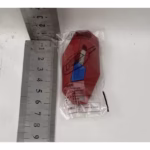 Cutter pentru Cutii, Flippy, Varf Rotunjit si Zimtat, Tip Breloc, 6.5x3.5 cm, Rosu - imagine 3