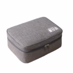 Geanta Organizatoare Flippy, Pentru Cabluri si Accesorii, Portabila, Impermeabila, 24,5 x 18 x10cm, Gri - imagine 2