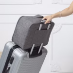 Geanta Organizatoare Flippy, Pentru Cabluri si Accesorii, Portabila, Impermeabila, 24,5 x 18 x10cm, Gri - imagine 4