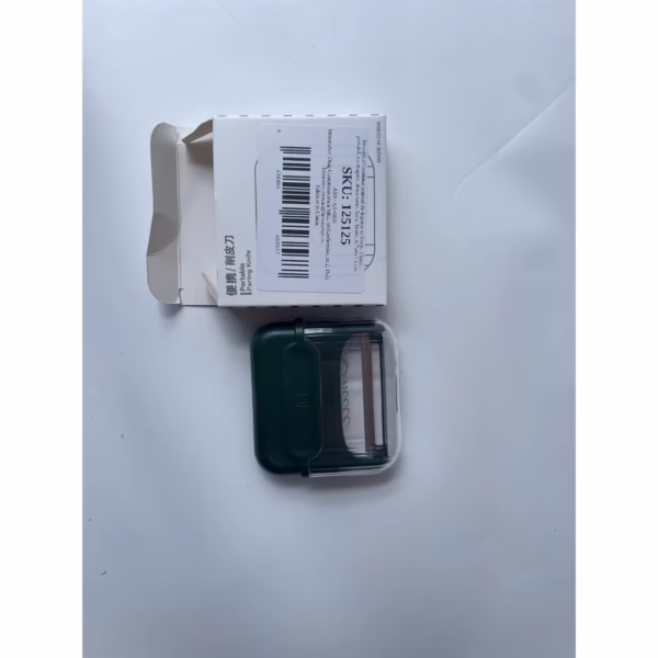 Decojitor/Curatator manual de legume si fructe, Flippy, portabil, cu magnet, doua lame, Inox, Verde, 6.7x6x1.6 cm - imagine 7