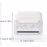 Decojitor/Curatator manual de legume si fructe, Flippy, portabil, cu magnet, doua lame, Inox, Alb, 6.7x6x1.6 cm - imagine 3