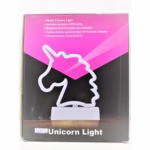 Decoratiune Luminoasa cu Baterii Unicorn 25 cm Alb Rece - imagine 4