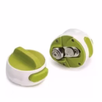 Desfacator Manual de Conserve si Sticle, Flippy, 6.8 x 4.8 cm, din ABS + Otel, Verde/Alb - imagine 7
