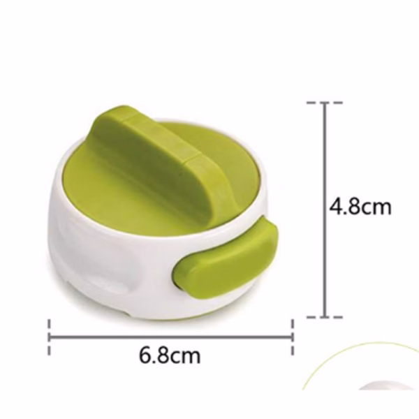 Desfacator Manual de Conserve si Sticle, Flippy, 6.8 x 4.8 cm, din ABS + Otel, Verde/Alb - imagine 11