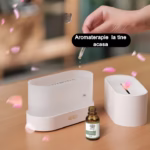 Difuzor de ulei esential cu flacara Flippy, aromaterapie, umidificator de aer, rezervor 180 ml, simulare efectelor de iluminare a flacarii, lumina veghe ajustabila, alb - imagine 4