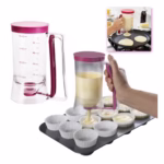 Dispenser de aluat pentru prajituri Flippy, Batter Dispenser, din plastic, maner cu arc, 900 ml, usor de manipulat si utilizat, Mov - imagine 2