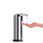 Dispenser pentru Sapun Lichid/Dezinfectant, Flippy, cu Senzor Infrarosu de Miscare, din Otel Inoxidabil, 250 ml, 19 x 11 cm, Gri - imagine 7