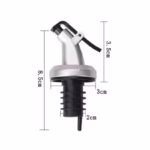 Picurator cu Dop pentru Sticla, Flippy, Dop Dispenser pentru Ulei Sosuri, 8.5 x 3 cm, Argintiu - imagine 4