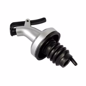 Picurator cu Dop pentru Sticla, Flippy, Dop Dispenser pentru Ulei Sosuri, 8.5 x 3 cm, Argintiu