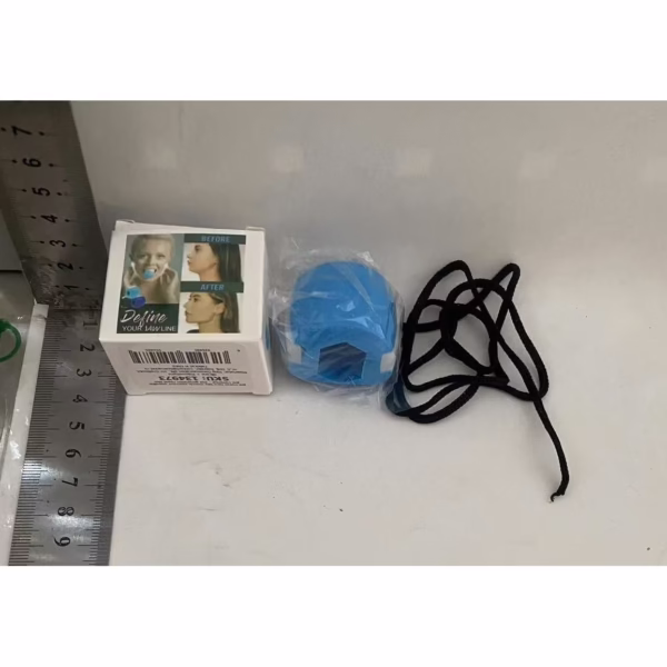 Dispozitiv de Tonifiere Faciala, Flippy, din Silicon, Corectare Mandibula/Maxilar, Albastru - imagine 7