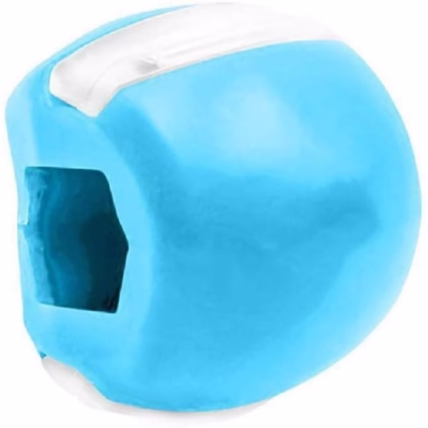 Dispozitiv de Tonifiere Faciala, Flippy, din Silicon, Corectare Mandibula/Maxilar, Albastru - imagine 4
