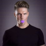 Dispozitiv de Tonifiere Faciala, Flippy, din Silicon, Corectare Mandibula/Maxilar, Mov - imagine 4