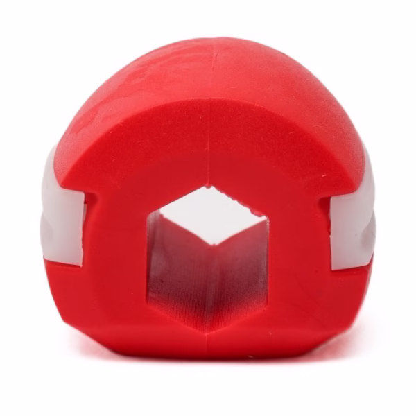 Dispozitiv de Tonifiere Faciala, Flippy, din Silicon, Corectare Mandibula/Maxilar, Rosu - imagine 1