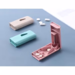 Dispozitiv taiere si depozitare medicamente, Flippy, Albastru, Plastic, 8 x 4 x 1.8 cm - imagine 6
