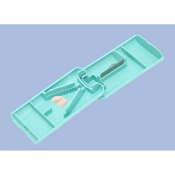 Dispozitiv taiere si depozitare medicamente, Flippy, Albastru, Plastic, 8 x 4 x 1.8 cm - imagine 8