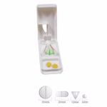 Dispozitiv taiere si depozitare medicamente, Flippy, Bej, Plastic, 8 x 4 x 1.8 cm - imagine 5