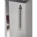 Forma pentru Frigarui, Flippy, Model Oase de Peste, din Otel Inoxidabil, Instrument pentru Gratar, BBQ, cu Deschizator de Sticle, 30x6 cm, Argintie - imagine 2