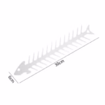 Forma pentru Frigarui, Flippy, Model Oase de Peste, din Otel Inoxidabil, Instrument pentru Gratar, BBQ, cu Deschizator de Sticle, 30x6 cm, Argintie - imagine 7