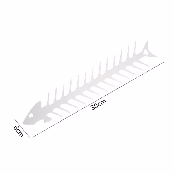 Forma pentru Frigarui, Flippy, Model Oase de Peste, din Otel Inoxidabil, Instrument pentru Gratar, BBQ, cu Deschizator de Sticle, 30x6 cm, Argintie - imagine 7