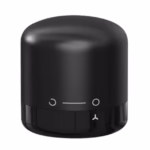 Dop de Etansare a Sticlei de Vin, Flippy, Rotativ, On-Off, Silicon, Reutilizabil, Usor de Depozitat si Folosit, 3.4 x 3.4 x 3.4 cm, Negru - imagine 2