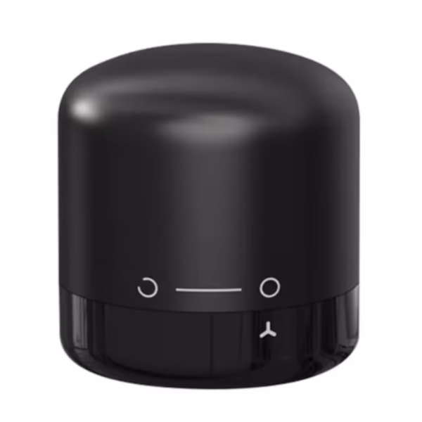 Dop de Etansare a Sticlei de Vin, Flippy, Rotativ, On-Off, Silicon, Reutilizabil, Usor de Depozitat si Folosit, 3.4 x 3.4 x 3.4 cm, Negru - imagine 2
