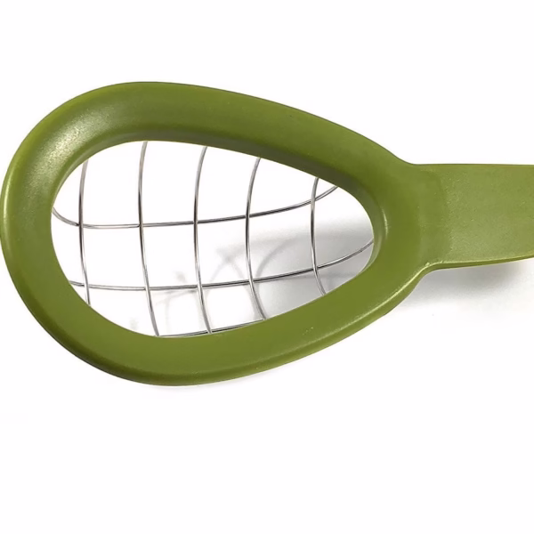 Feliator de Avocado, Flippy, pentru Taierea in Cubulete, Multifunctional, pentru Bucatarie, Otel Inoxidabil, ABS, 16x8x5 cm, Verde - imagine 2