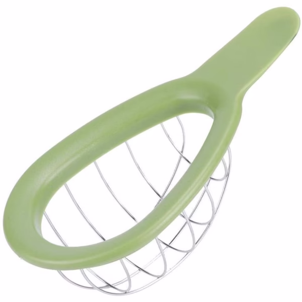 Feliator de Avocado, Flippy, pentru Taierea in Cubulete, Multifunctional, pentru Bucatarie, Otel Inoxidabil, ABS, 16x8x5 cm, Verde - imagine 1
