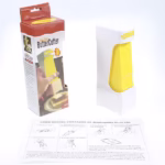 Feliator manual de unt Flippy, material plastic, design usor si practic, 20x6x8.5 cm, Butter Cutter, alb - imagine 6