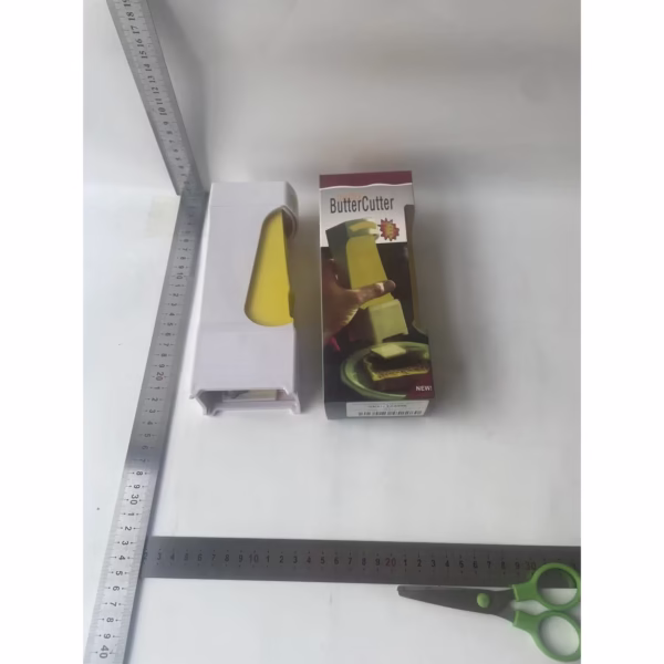 Feliator manual de unt Flippy, material plastic, design usor si practic, 20x6x8.5 cm, Butter Cutter, alb - imagine 7
