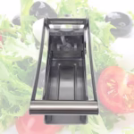 Feliator manual Flippy, pentru cartofi pai si legume, din inox, cu 2 dimensiuni de feliere, 25.5 x 11.7 cm, argintiu - imagine 6