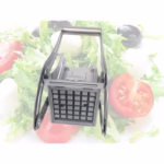 Feliator manual Flippy, pentru cartofi pai si legume, din inox, cu 2 dimensiuni de feliere, 25.5 x 11.7 cm, argintiu - imagine 8