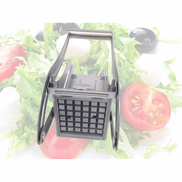 Feliator manual Flippy, pentru cartofi pai si legume, din inox, cu 2 dimensiuni de feliere, 25.5 x 11.7 cm, argintiu - imagine 8