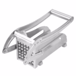 Feliator manual Flippy, pentru cartofi pai si legume, din inox, cu 2 dimensiuni de feliere, 25.5 x 11.7 cm, argintiu
