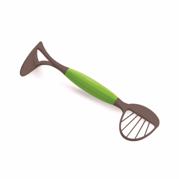 Feliator Multifunctional pentru Avocado, Flippy, pentru Taierea in Cubulete si Pasare, pentru Bucatarie, Preparare Guacamole, ABS, 24x7x6 cm, Verde - imagine 1