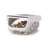 Feliator pentru Legume, Flippy, Ustensila Bucatarie, Presa Manuala pentru Carfoi Pai, Multifunctional, 20x12.5x10 cm, ABS, Alb - imagine 4
