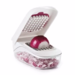 Feliator pentru Legume, Flippy, Ustensila Bucatarie, Presa Manuala pentru Carfoi Pai, Multifunctional, 20x12.5x10 cm, ABS, Alb - imagine 8