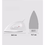 Fier de Calcat Royal, Flippy, 1000W, Fier de Calcat pentru Calatorii, Talpa Ceramica, 24.5x10.5x11.7 cm, Alb - imagine 6
