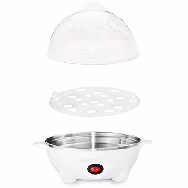 Fierbator de Oua Electric, Flipppy, Capacitate 7 oua, Aparat de fiert oua, 220V, Oprire Automata, 3 Moduri de Fiert Oua, 15 x 15 x 15 cm, Culoare Alb - imagine 5