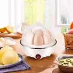 Fierbator de Oua Electric, Flipppy, Capacitate 7 oua, Aparat de fiert oua, 220V, Oprire Automata, 3 Moduri de Fiert Oua, 15 x 15 x 15 cm, Culoare Alb - imagine 7
